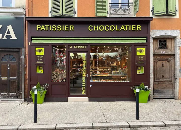 Vitrine d'un pâtissier-chocolatier